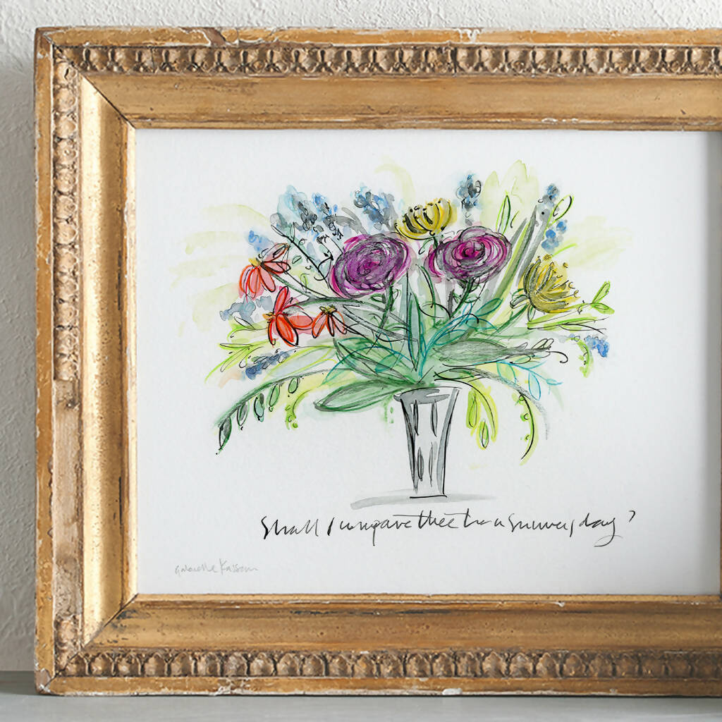 'Shall I Compare Thee To A Summer’s Day?’ Framed Art