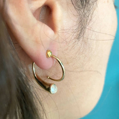 Twisted Ethical Earrings in 9ct and 18ct Fairtrade Gold