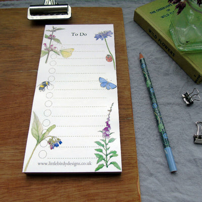 Wild Flower 'To Do' List Notepad