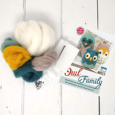 Owl Family Needle Felting Craft Kit