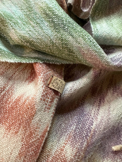 Autumn at Cotehele Painted British Lambswool Small Scarf