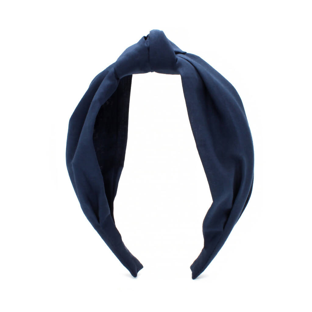 Liberty Classic Knot Headband - Navy C Print