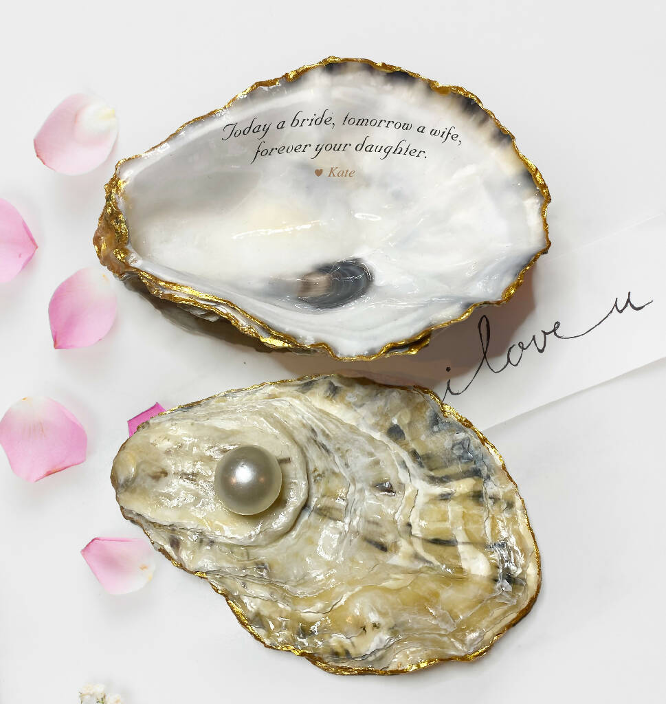 Mother 'Today a Bride/Groom' Oyster Trinket Dish