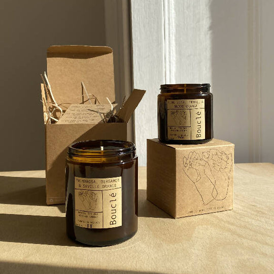 Bouclé Mother of the Bride or Groom Personalised Candle Gift