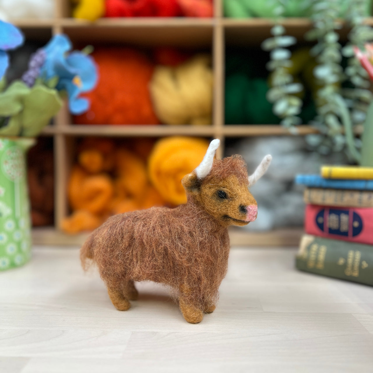 Highland Cow Needle Felting Kit