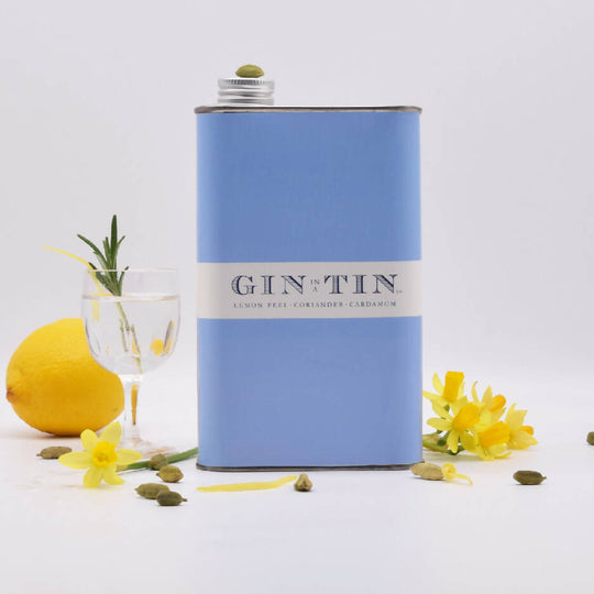 LONDON DRY LEMON PEEL, CORIANDER & CARDAMOM GIN IN A TIN - 50cl Tin