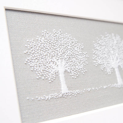 Embroidery Kit - Three White Trees