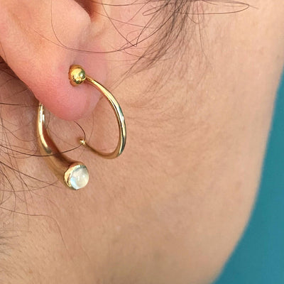 Twisted Ethical Earrings in 9ct and 18ct Fairtrade Gold