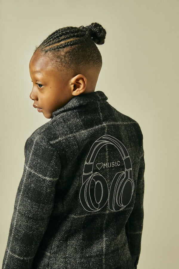 Music Maestro Tweed Blazer in Black one