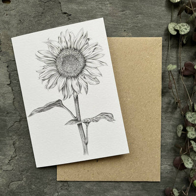 Sunflower Blank Greetings Card