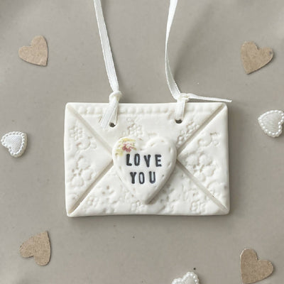 'Love You' Envelope Decoration