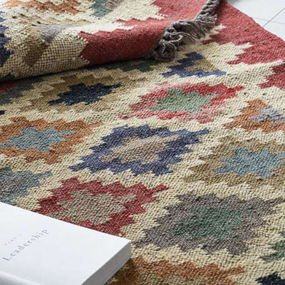 Rectangular Kilim Rug - Geometric Style