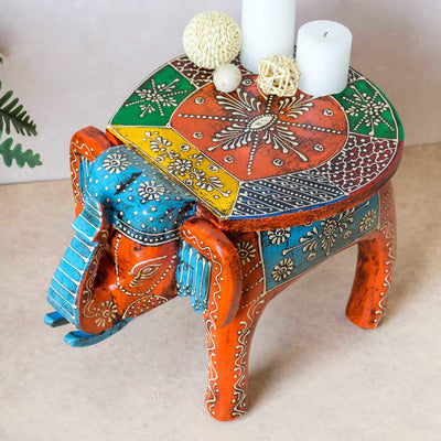 Wooden Elephant Foot Stool