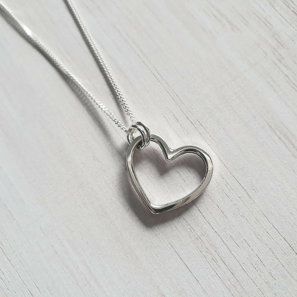 Classic Heart Sterling Silver Necklace