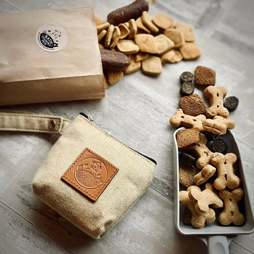 Tweed Treat Bag & Dog Treats