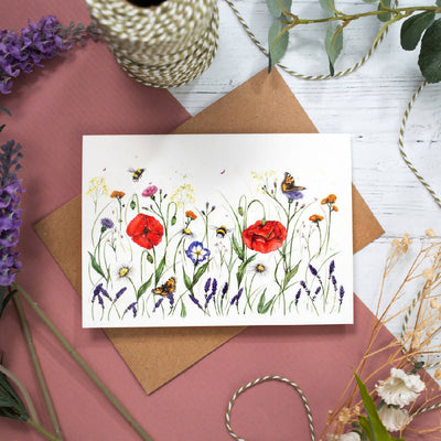 Wildflower Meadow Greeting Card