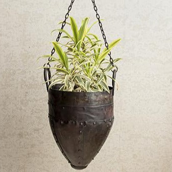 Iron Hanging Planter With Chain