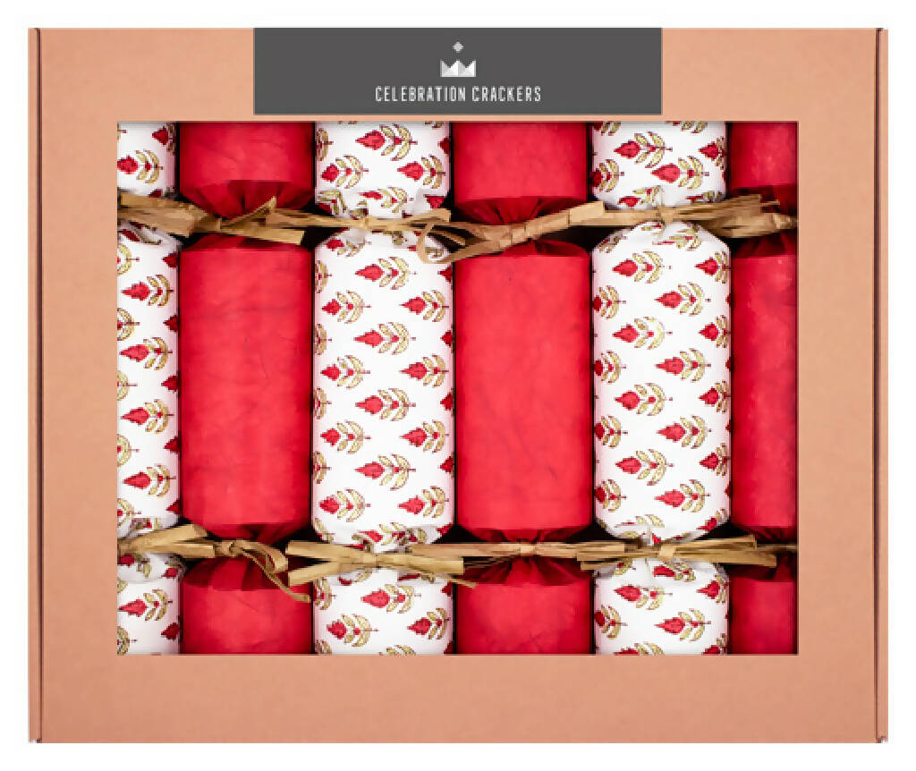 UK Handmade Christmas Crackers - Crimson Botanical