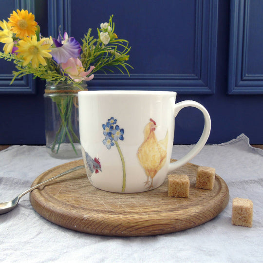 Chickens Bone China Easter Mug