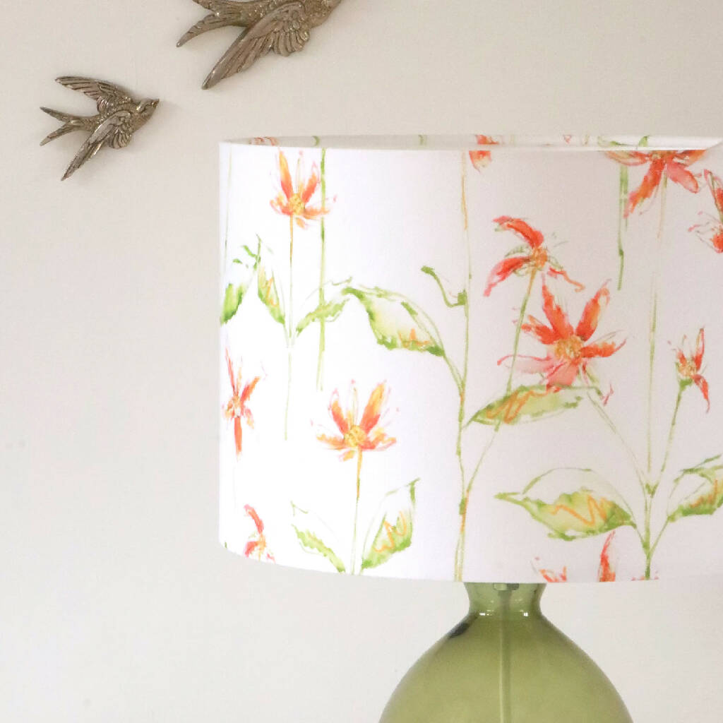 Dancing Autumn Daisies Designer Lampshade