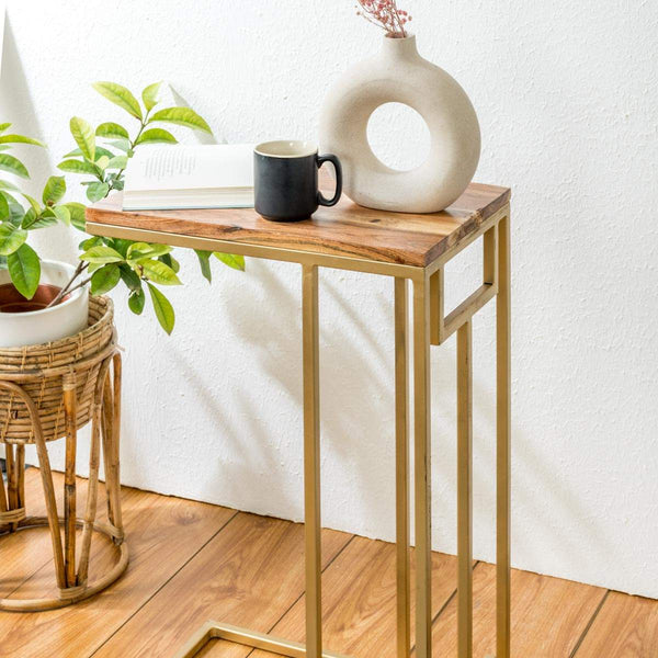 C Shaped Side Table
