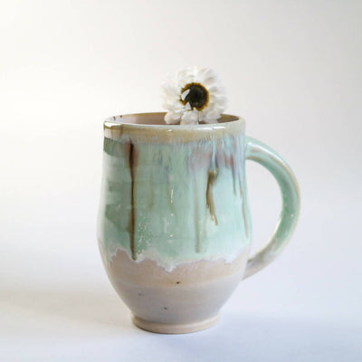 Stoneware Mug in Mint Glaze