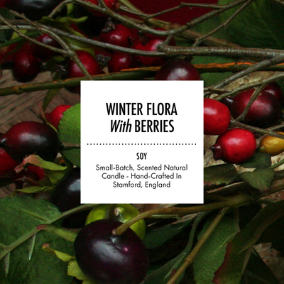 Winter Flora With Berries - Scented Soy Candle