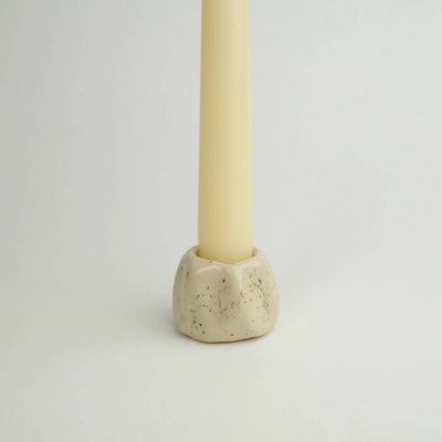 Vanilla Bean Speckled Candle Holder