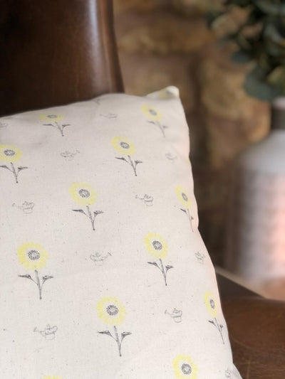 Cushion Cover - 'Sunny Side Up' Sunflower