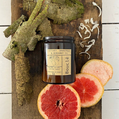 Bouclé Vetiver, Grapefruit & Bergamot Oil Candle