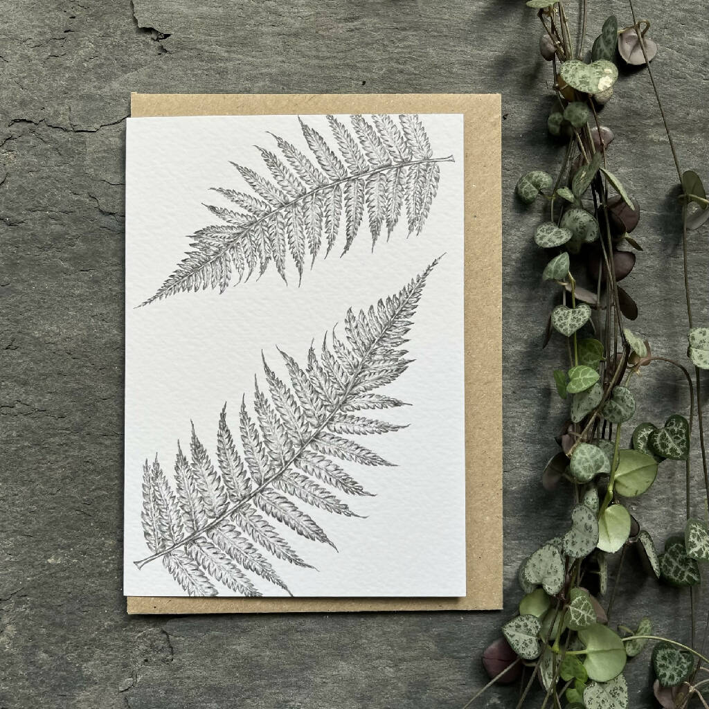 Fern Blank Greetings Card