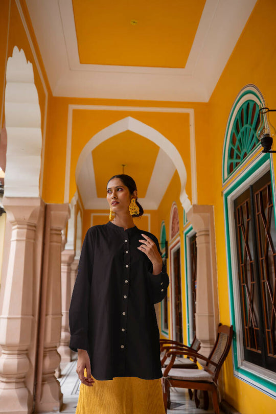 Malabar Oversized Shirt - Black