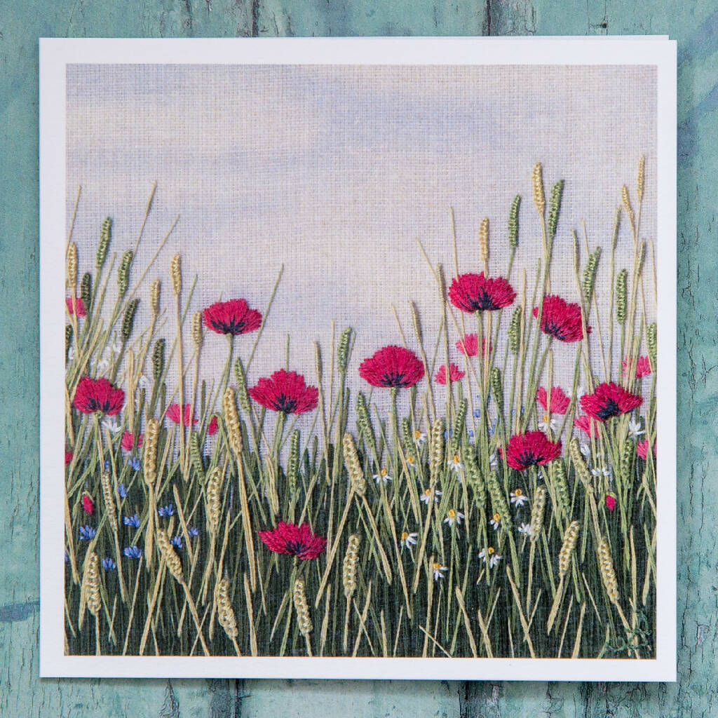 Poppy Field Greetings card