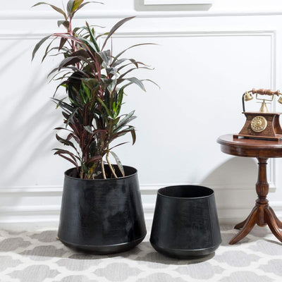 Large Iron Floor Planters