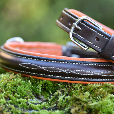 Bleaberry Leather Dog Collar