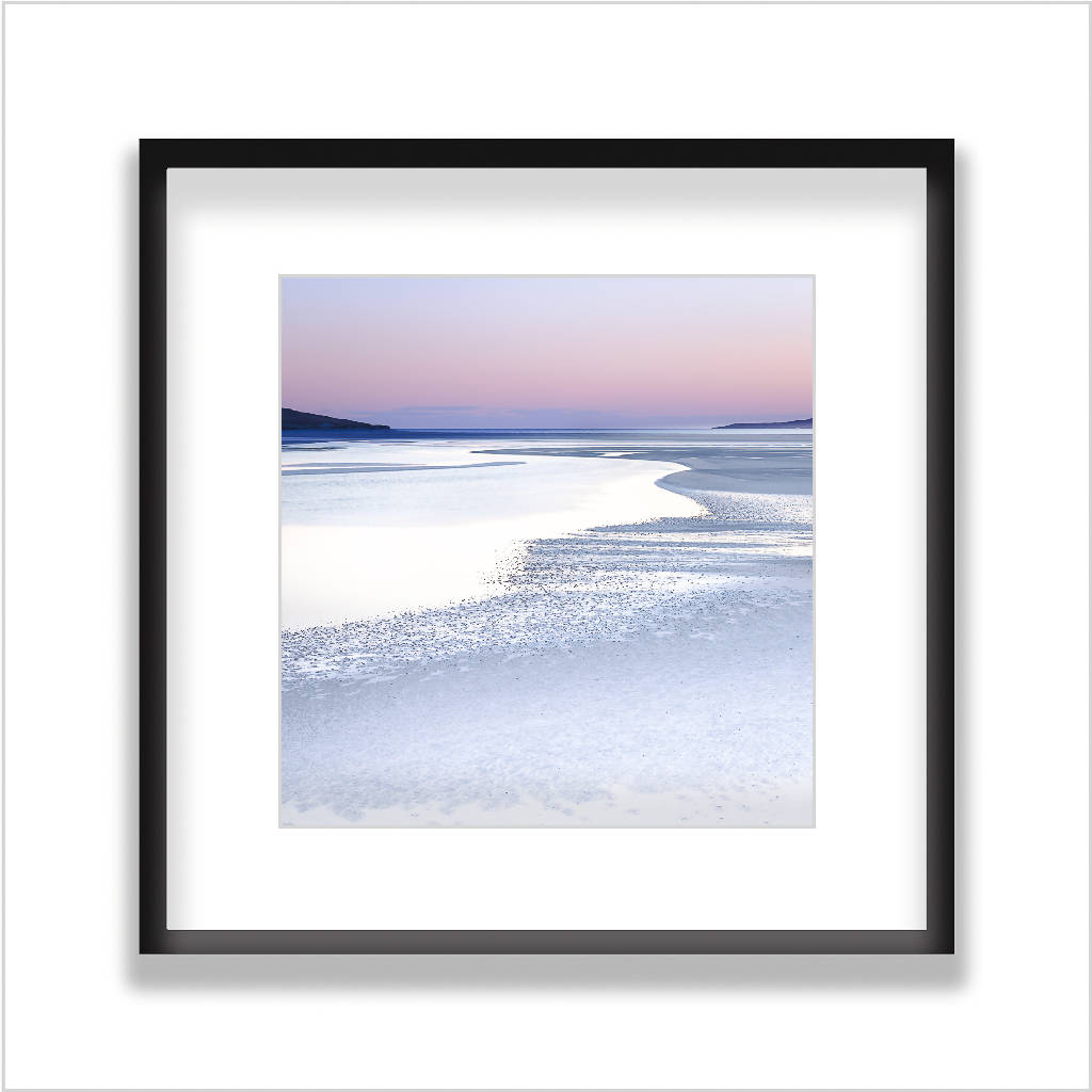 Silver Sands - Large Pink and Grey Print