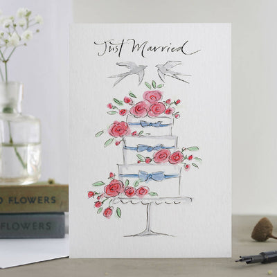 'Just Married' Wedding Greetings Card