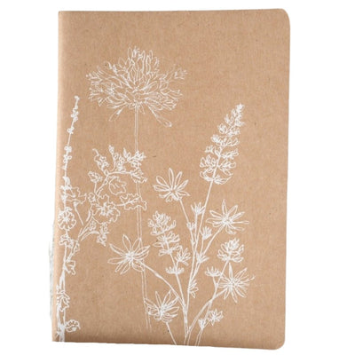 A5 Kraft Card Cover Notebook Garden Design