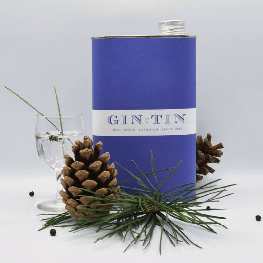 London Dry, Blue Spruce, Lemon Peel & Cardamom Gin In A Tin - 50cl Tin