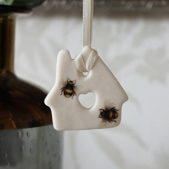 Mini Porcelain Bee House Decoration