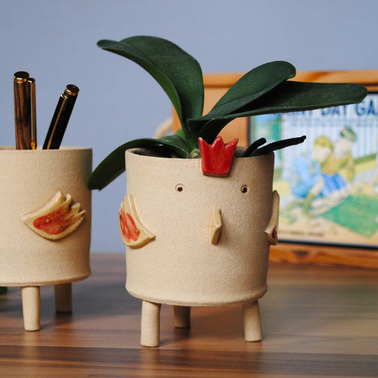 Chicken Cockerel Planter Pot