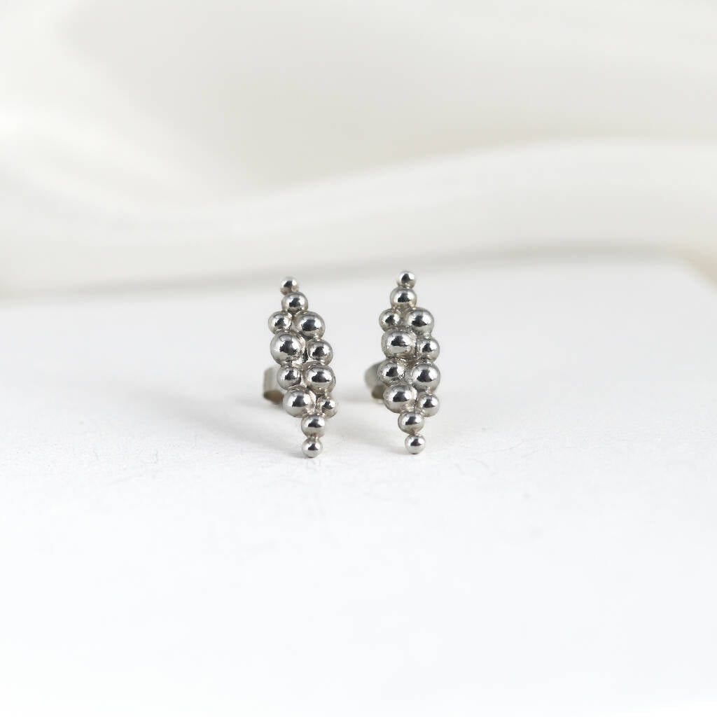 Droplets Earrings in Silver
