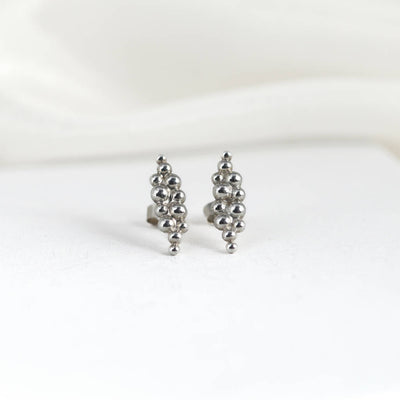 Droplets Earrings in Silver