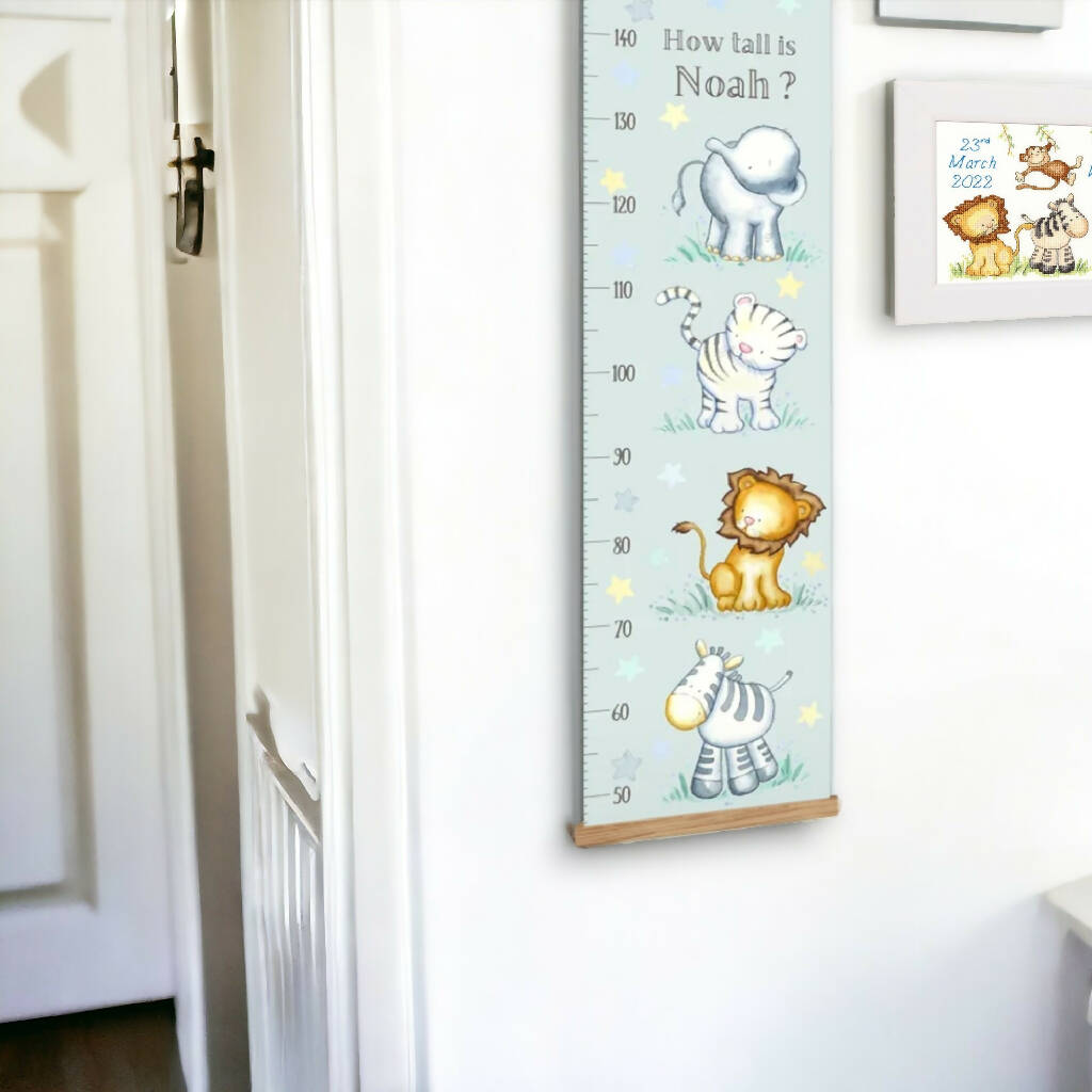 Baby Jungle Personalised Growth Chart