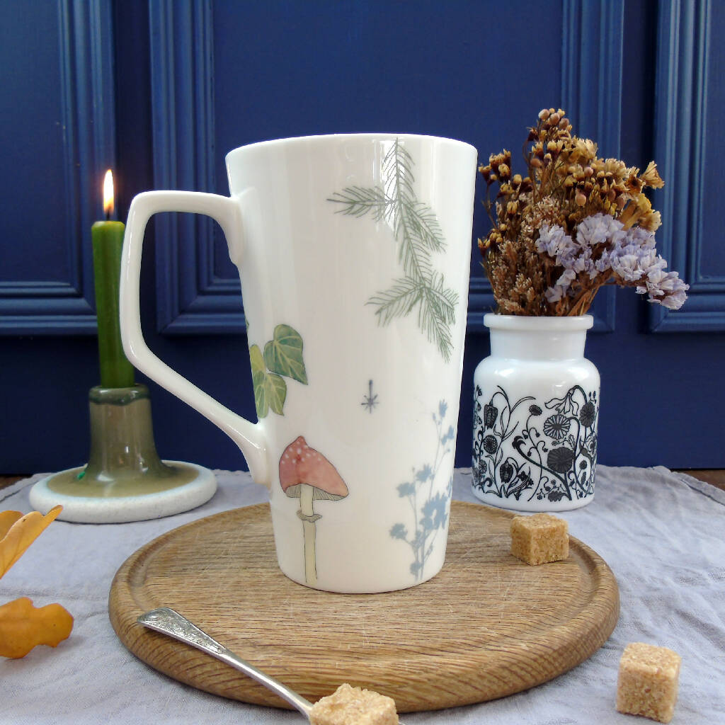 Tawny Owl Bone China Tall Mug