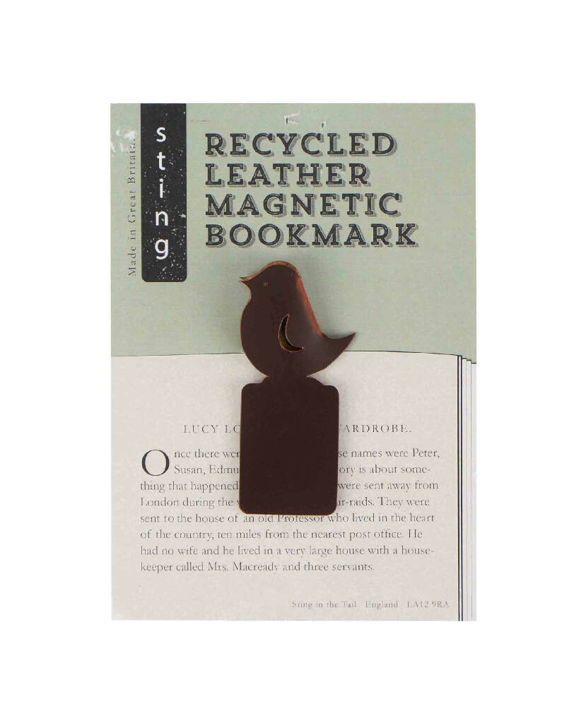 Recycled leather animal bookmarks