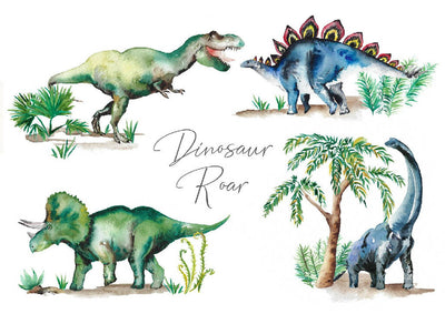 Dinosaurs Personalised Print