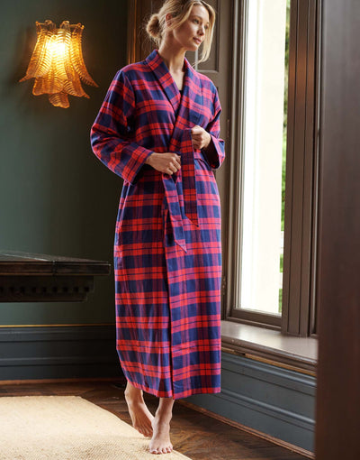 Women's Brushed Cotton Dressing Gown – Dumbarton Tartan
