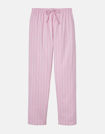 Women's Brushed Cotton Pyjama Set – Westwood Pink Stripe