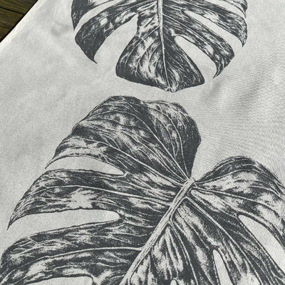 Natural Cotton Monstera Leaf Tea Towel